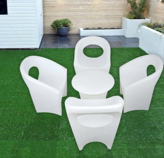 Patio Set Of 1 Table & 4 Chair ( Without LED Light )